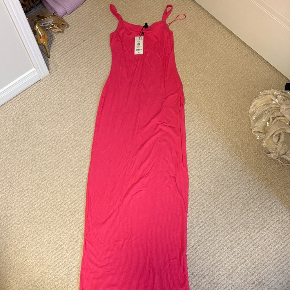 Dynamite Vibrant Pink Maxi Dress